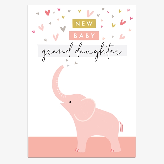 Think Of Me Baby Granddaughter Card - LEM04
