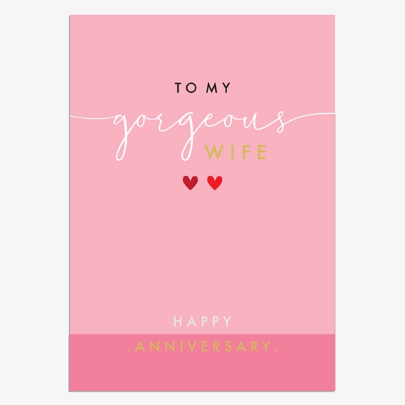 Think Of Me Wife Anniversary Card - LEM10