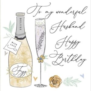 Katie Phythian Husband Birthday Card - RE35