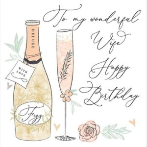 Katie Phythian Wife Birthday Card - RE36