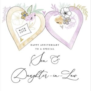 Katie Phythian Son & Daughter In Law Anniversary Card - RE51