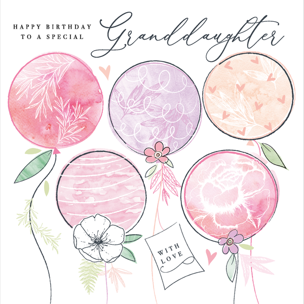 Katie Phythian Granddaughter Birthday Card - RE91