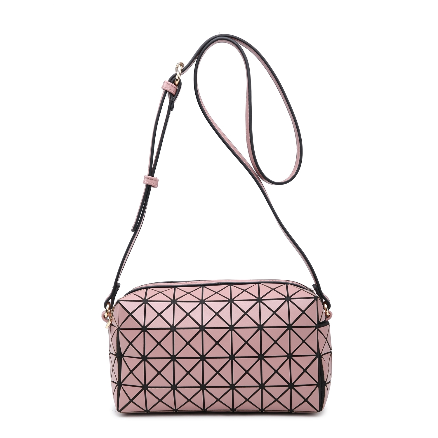 Bao Bao (Designer Inspired) Cross Body Bag 8253 - Black - Image 6