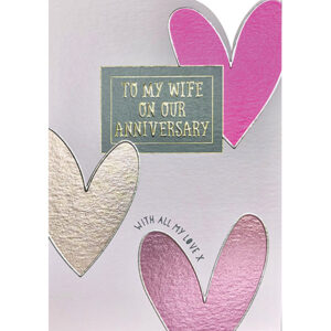 Wendy Jones-Blackett Wife Anniversary Card - ALC04