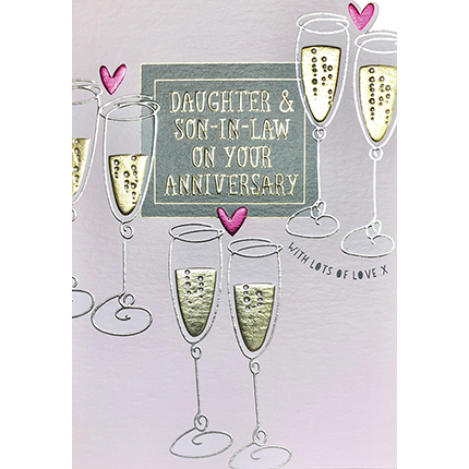 Wendy Jones-Blackett Daughter & Son-In-Law Anniversary Card - ALC12