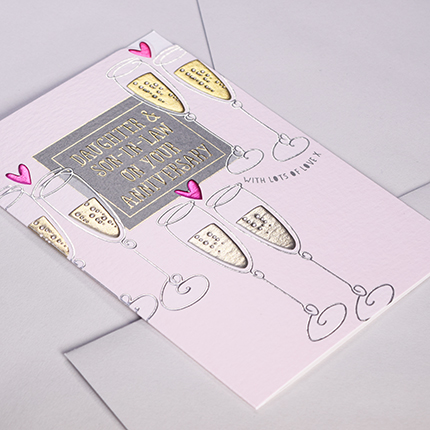 Wendy Jones-Blackett Daughter & Son-In-Law Anniversary Card - ALC12 - Image 2