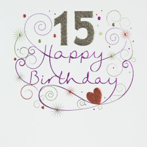 15th Birthday Card - OMM075