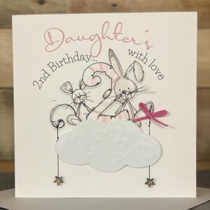 Tracey Russell Daughter 2nd Birthday Card - CCL08
