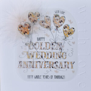 Wendy Jones-Blackett Golden Wedding Card - CN1748