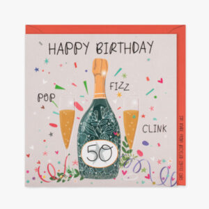 Belly Button Designs 50th Birthday Card EDE040