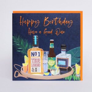 Belly Button Designs Drinks Birthday Card ELE133
