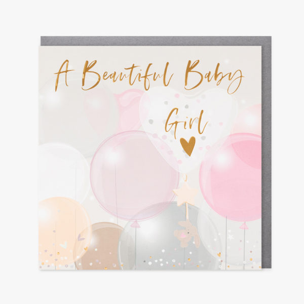 Belly Button Designs Baby Girl Card ELE248