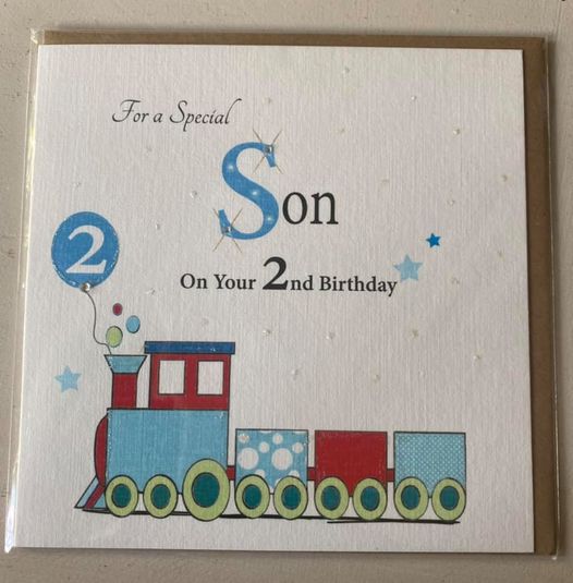 Rush Design Son 2nd Birthday Card - ES95