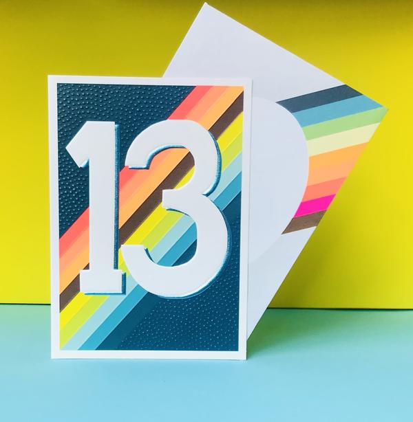 Paper Salad 13th Birthday Card -JA21127