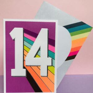 Paper Salad 14th Birthday Card - JA21147