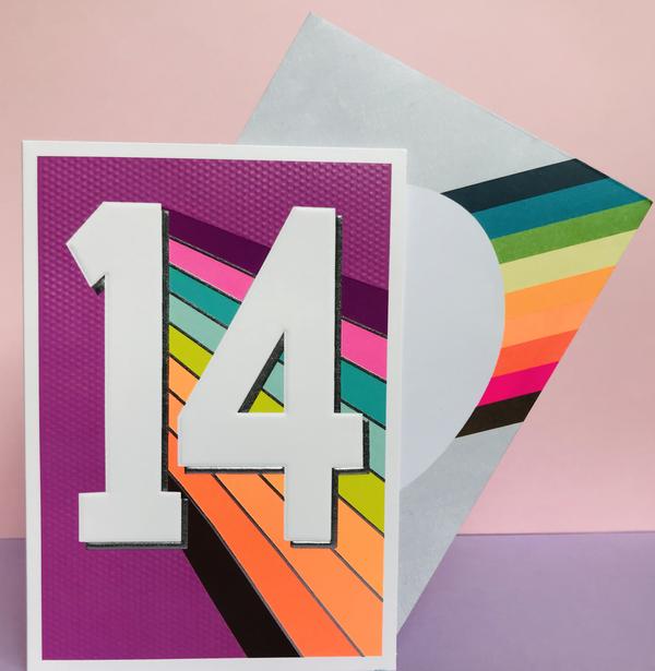 Paper Salad 14th Birthday Card - JA21147