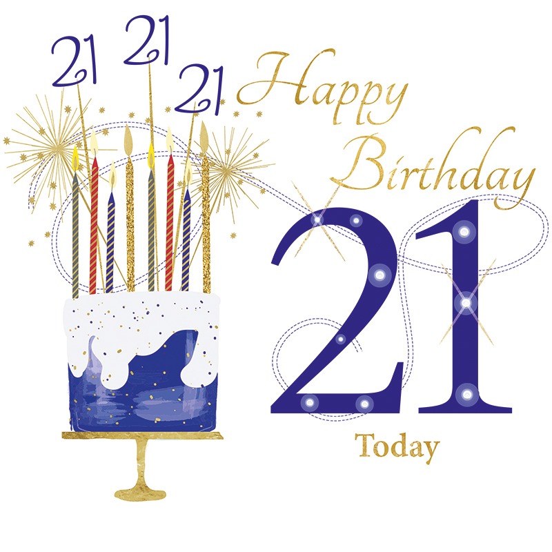 Rush Design 21st Birthday Card - NW44