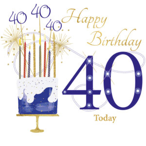 Rush Design 40th Birthday Card - NW48