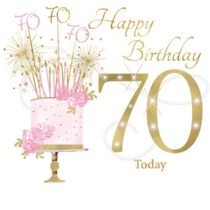 Rush Design 70th Birthday Card - NW53