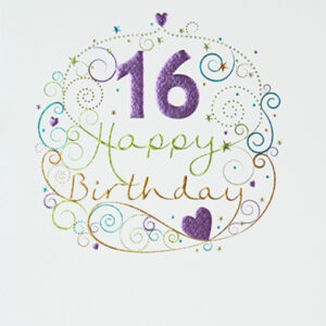 16th Birthday Card - OMM076