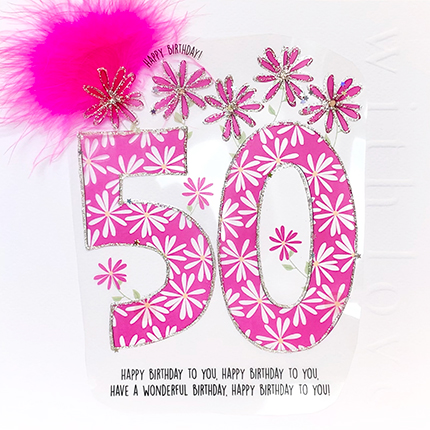 Wendy Jones-Blackett 50th Birthday Card CN1772
