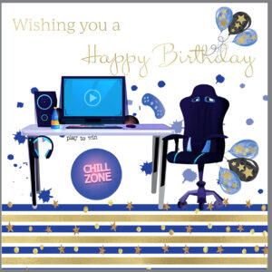 Rush Designs Gaming Birthday Card D29