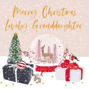 Belly Button Designs Granddaughter Christmas Card - ELX127