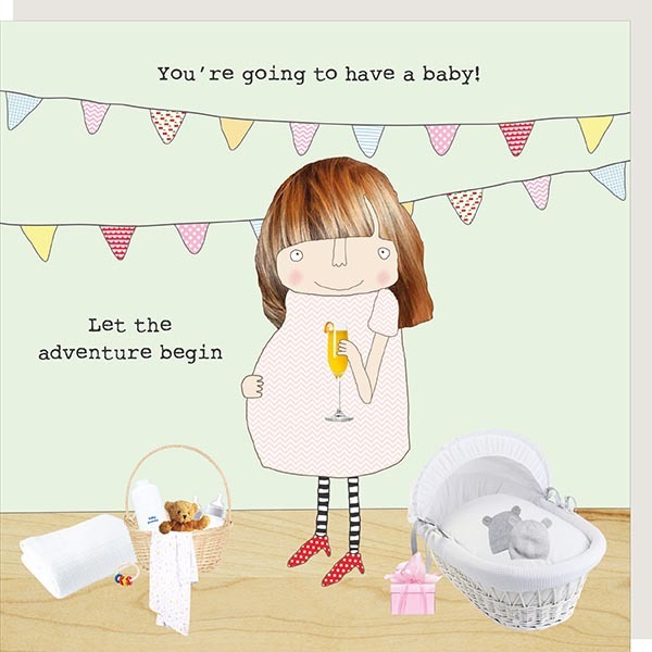 Rosie Made A Thing Having A Baby Card - GF215