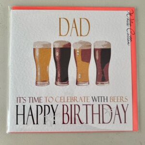 White Cotton Dad Birthday Card - N302D