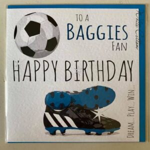 White Cotton Baggies Fan Birthday Card - FFP112-B