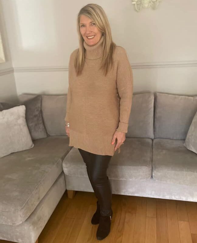 Margot Oversized Cowl Neck Jumper - Camel