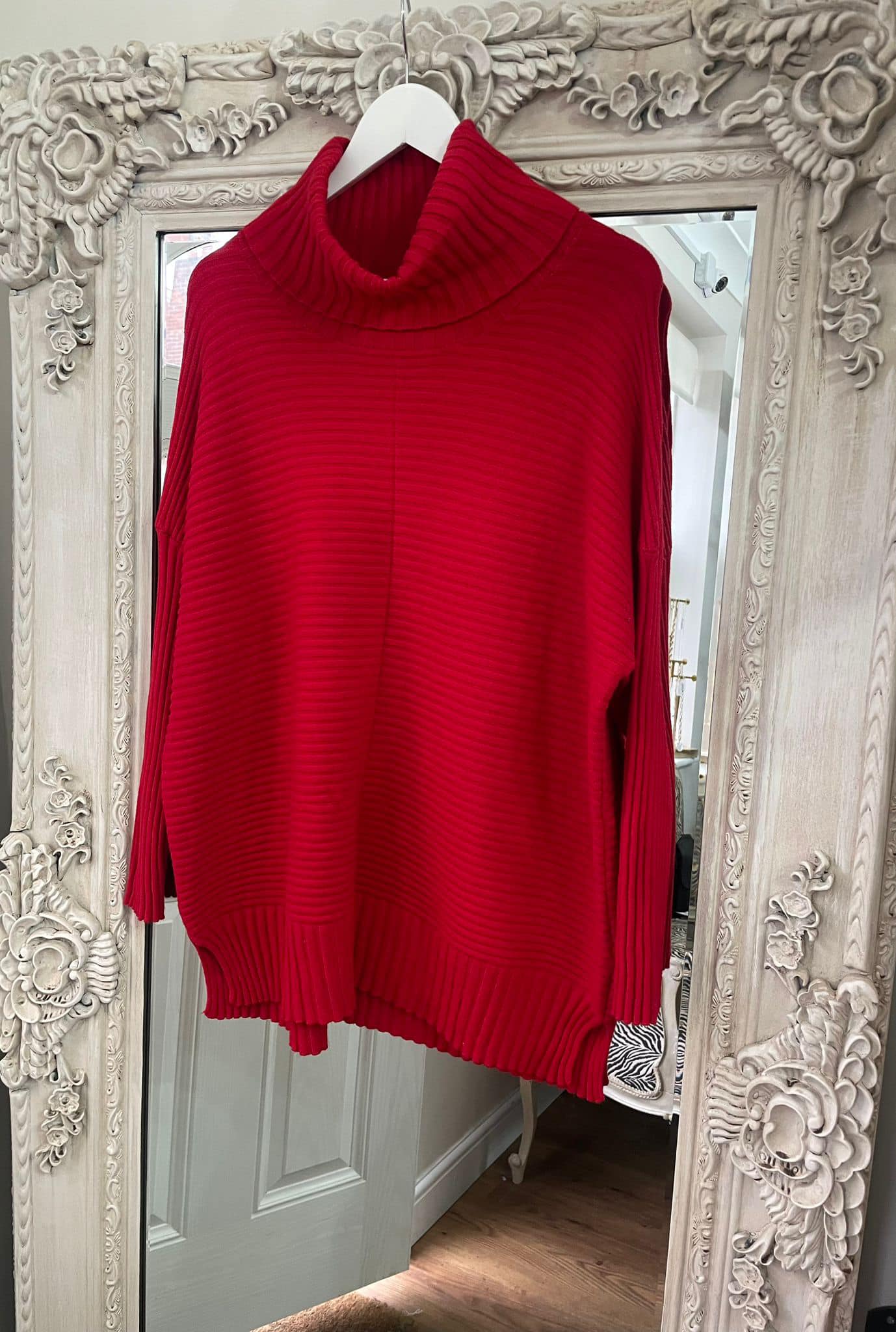 Margot Oversized Cowl Neck Jumper - Charcoal - Image 17