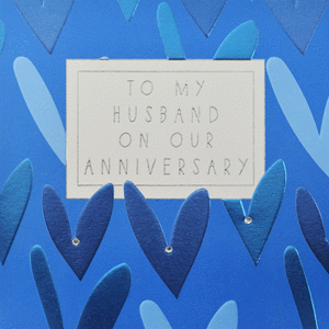 Wendy Jones-Blackett Husband Anniversary Card - F370