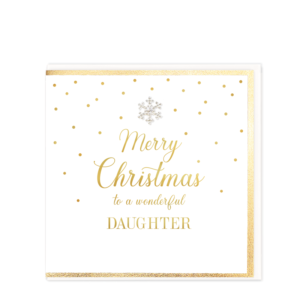 Hearts Designs Daughter Christmas Card - MDC31