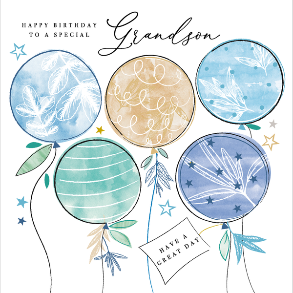 Katie Phythian Grandson Birthday Card - RE63