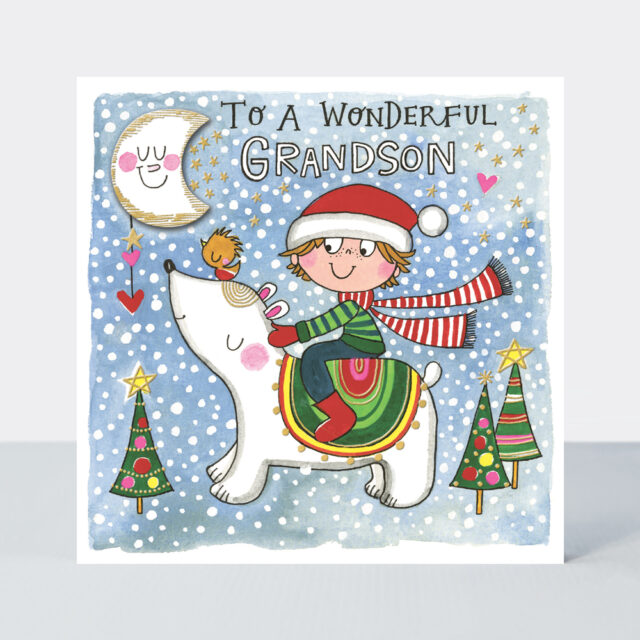 Rachel Ellen Grandson Christmas Card - XCHAT02
