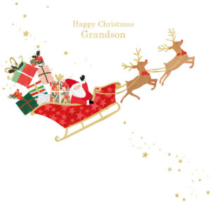 Hammond Gower Grandson Christmas Card - XMEL029