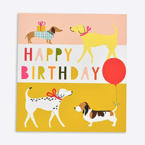 Think Of Me Happy Birthday Dog Card ZST04