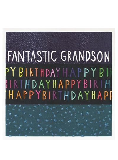 Paper Salad Grandson Birthday Card - JJ1859