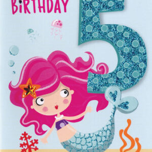 5th Birthday Card - HBO005