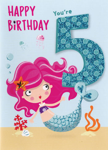 5th Birthday Card - HBO005