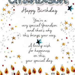 Grandson Birthday Card - JT064
