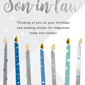 Son In Law Birthday Card - JT225