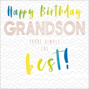 Abacus Grandson Birthday Card - M2304
