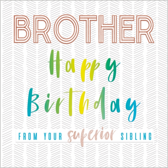 Abacus Brother Birthday Card - M2305