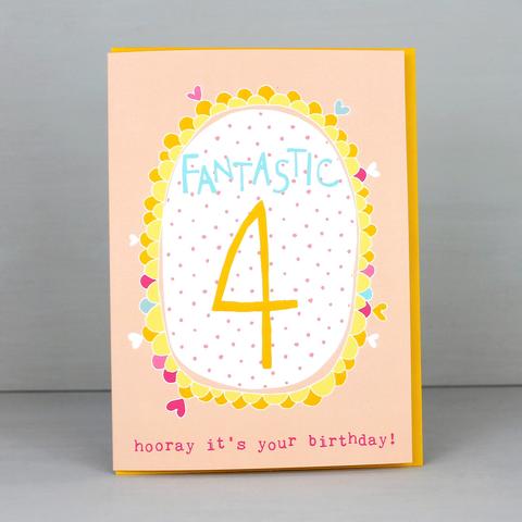 Molly Mae 4th Birthday Card - TS04