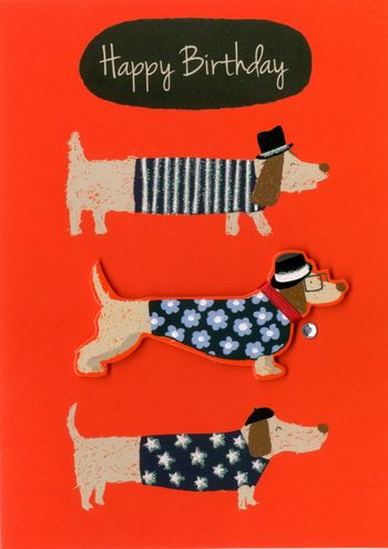 Sausage Dogs Birthday Card - YT293