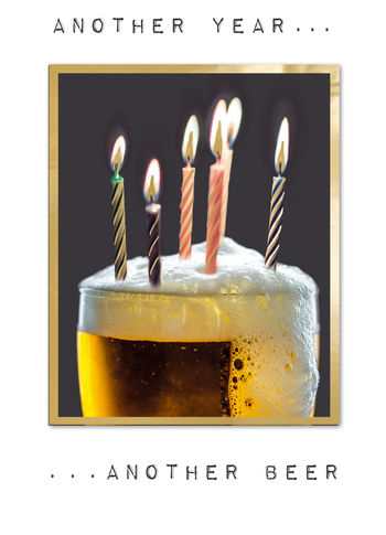 Another Year Another Beer Card - YT541