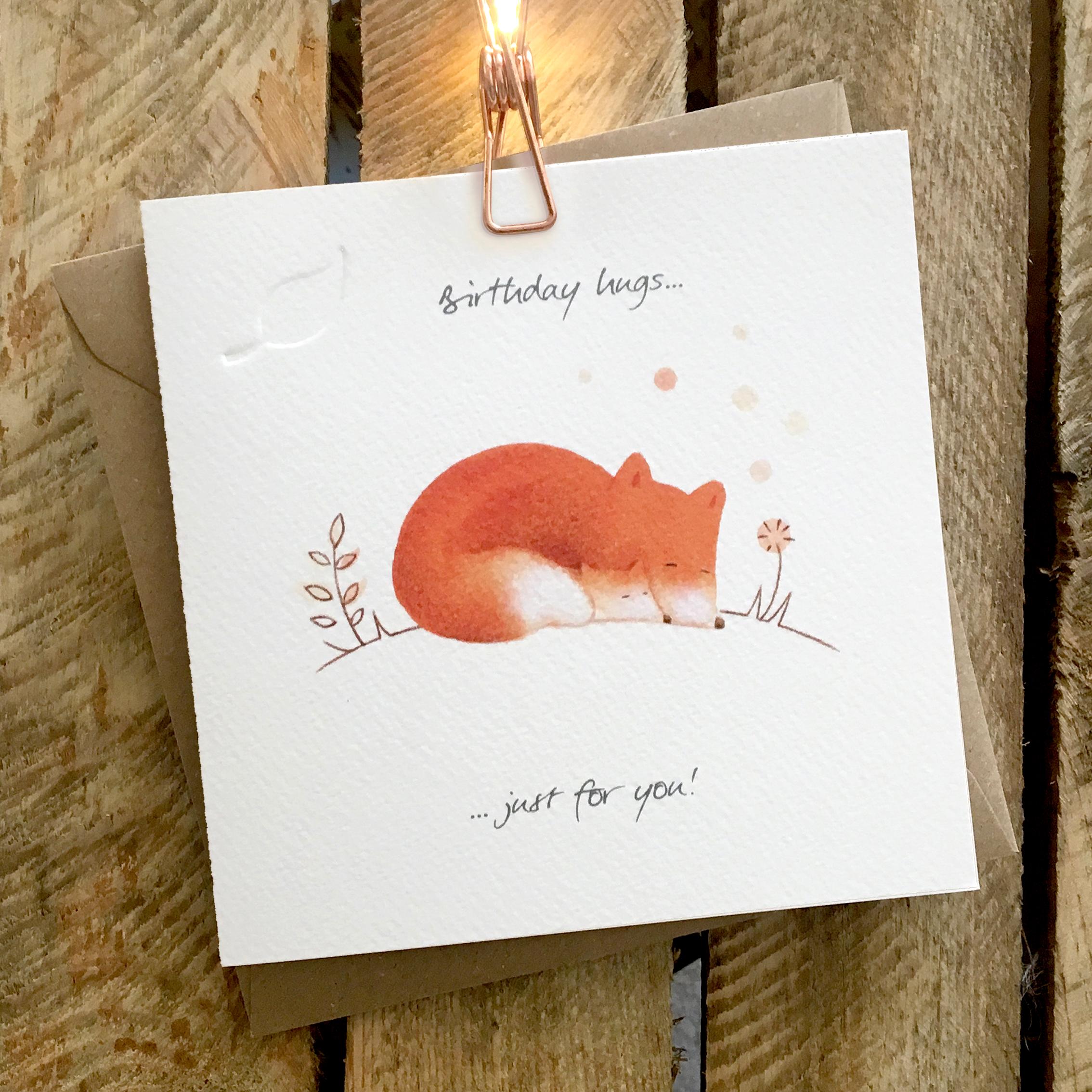 Ginger Betty Birthday Hugs Card - OWL004