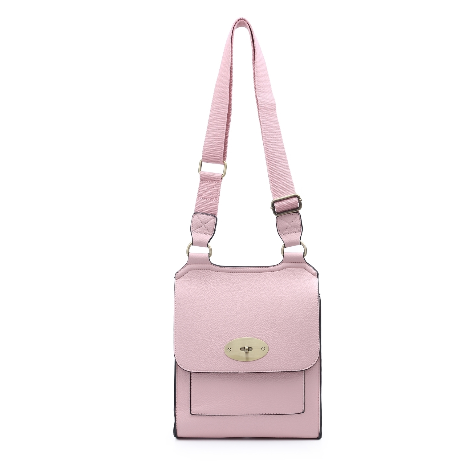 Antony (Designer Inspired)Classic Large Messenger Bag 1228 - Coffee - Image 12